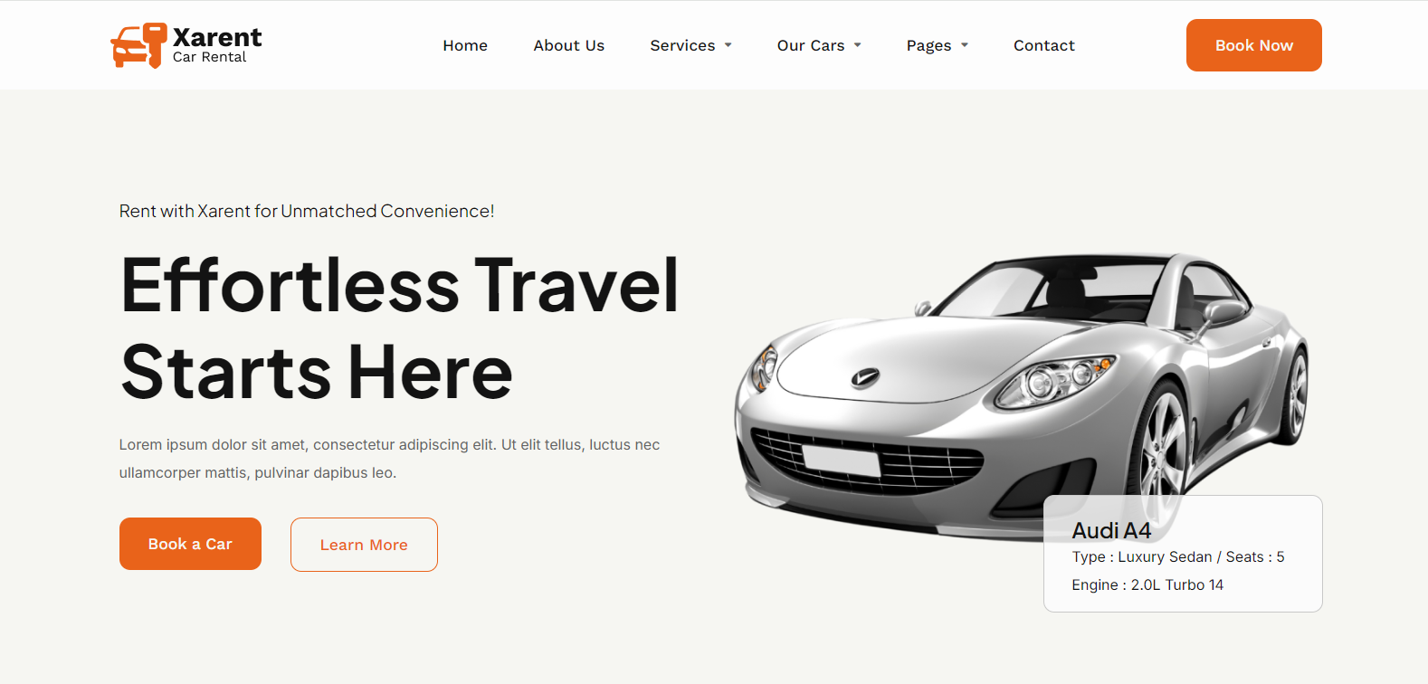 Car Rental Elementor Template Kit