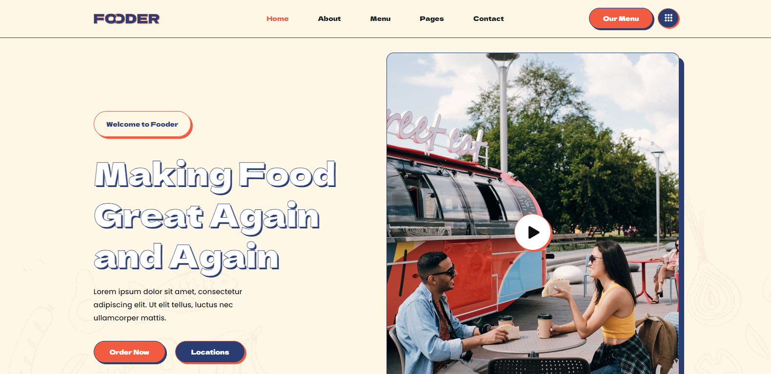 Food Truck & Street Food Elementor